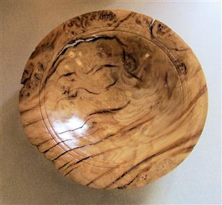 Norman's commended oak burr bowl